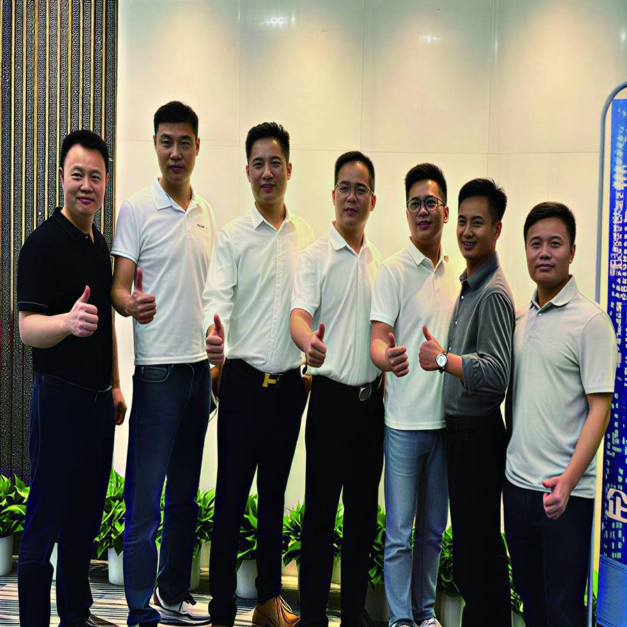 客户来访合影
